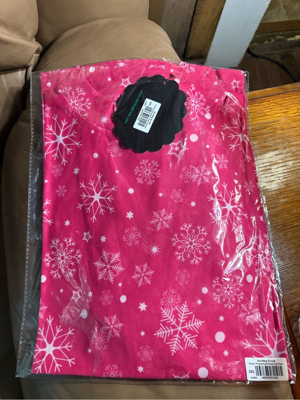 Sterling Kreek Mesh Pink Winter Wonderland